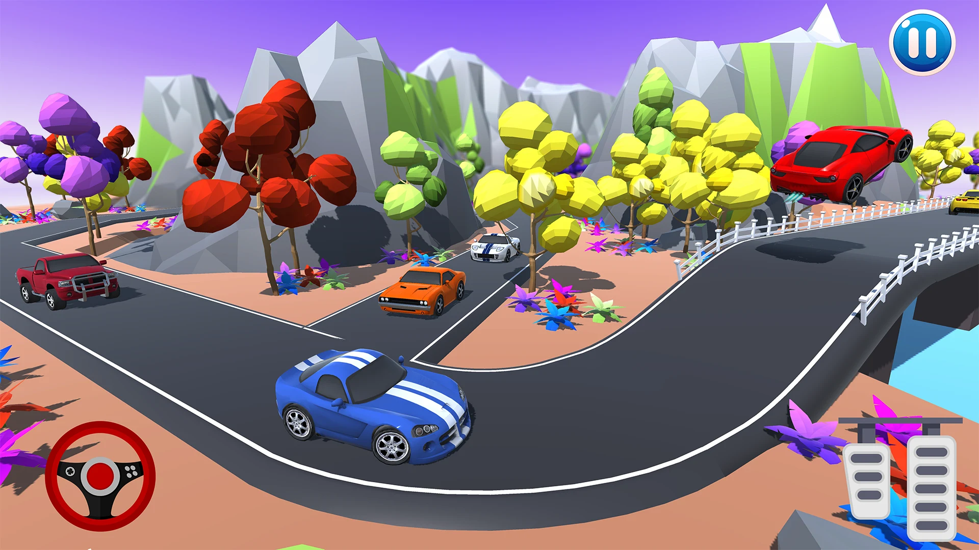 Comic Fun Race - Racing Game screenshot