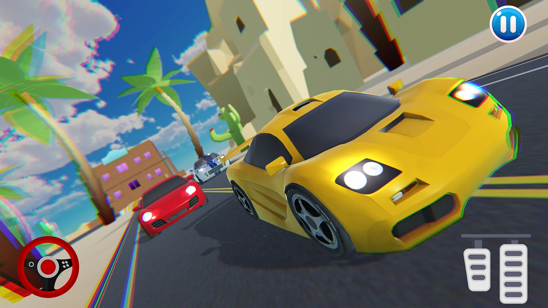 Comic Fun Race - Racing Game screenshot